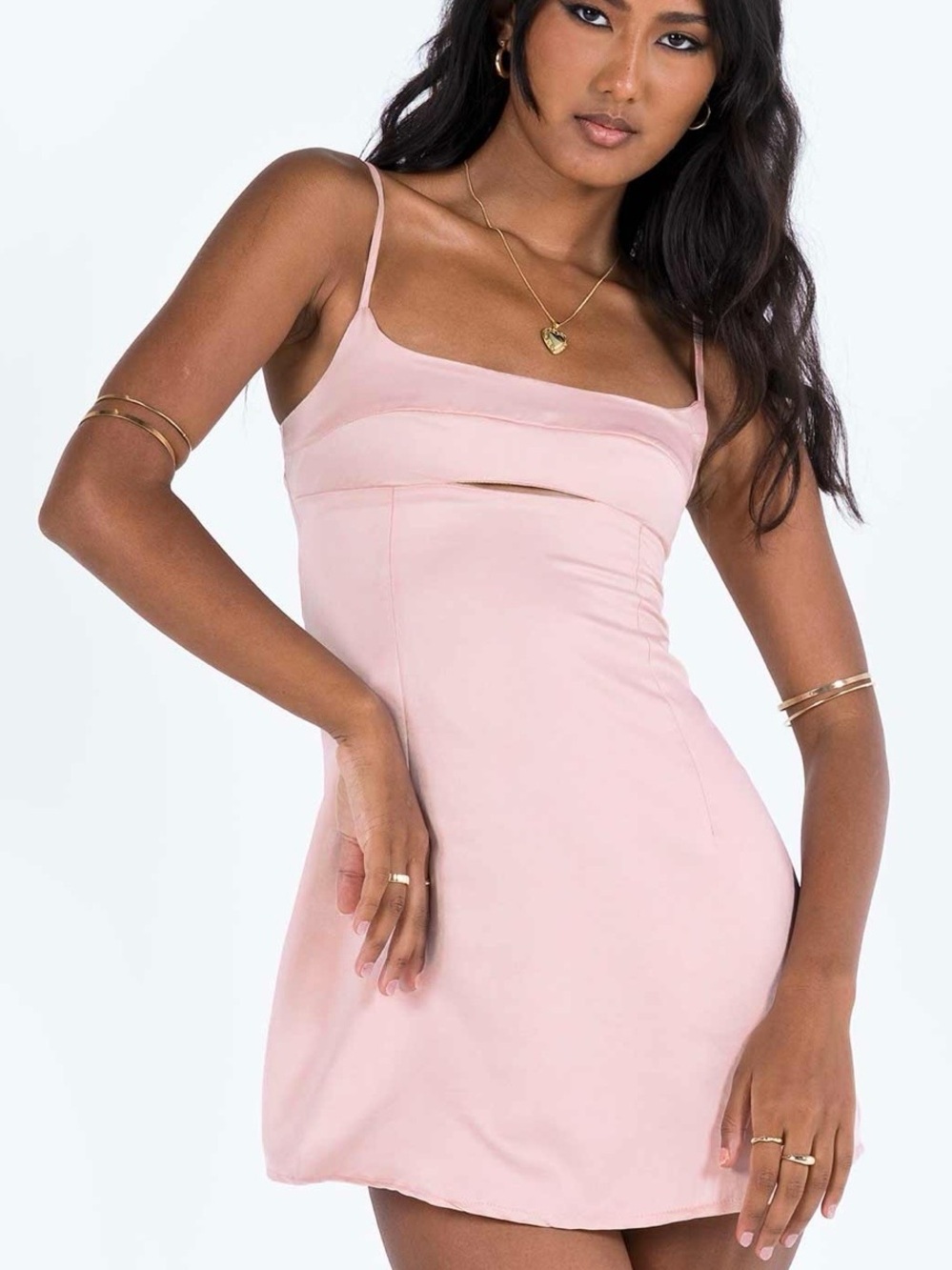 Princess Polly Blush Pink Powell mini dress